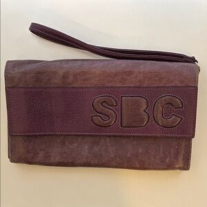 See By Chloe Purple Leather Clutch Wallet